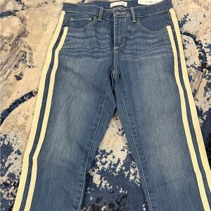 New  Loft Made And Loved Slim Pockets Regular Denim Jeans, Size 27 4 Skinny